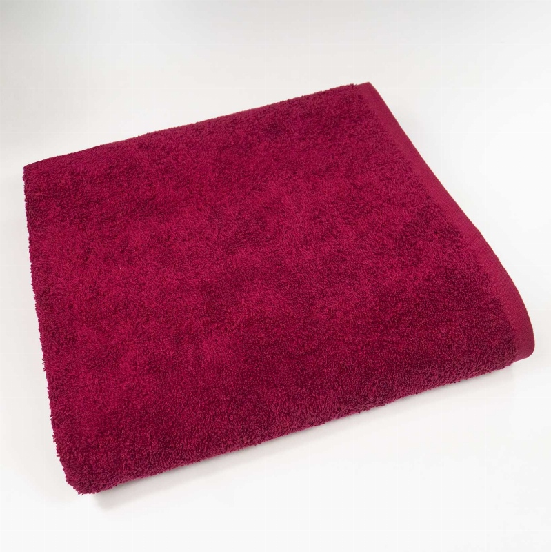 Рушник великий банний махровий GM Textile 100х150см 400г/м2 (Бордовий)